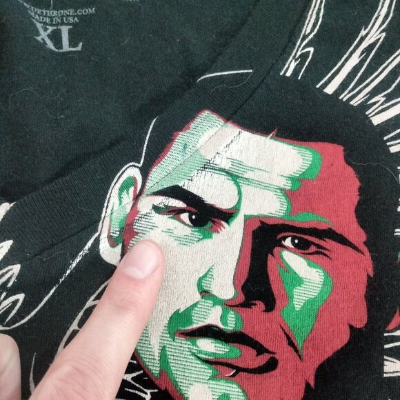 Vtg Y2K Dethrone Royalty Cain Velasquez MMA Wrestling Graphic T Shirt XL - Picture 3 of 6